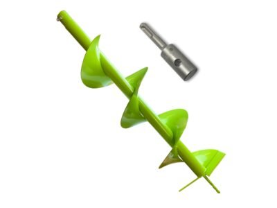 WERHE Erdbohrer 200mm SDS Plus — Profi-Vollstahl Erdbohrer für Bohrhammer