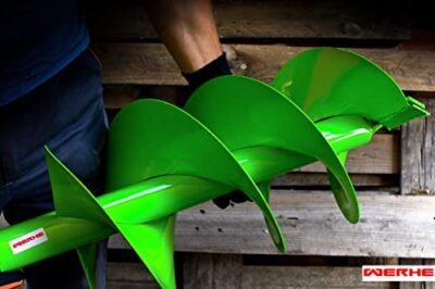 WERHE® Profi Bohrer Starker Stahl, Erdbohrer für bohrmaschine 250 mm Doppel-Welle extrem robust mit SDS Plus Adapter - Pfahlbohrer Brunnenbohrer präzise Bohrspitze. - Image 10